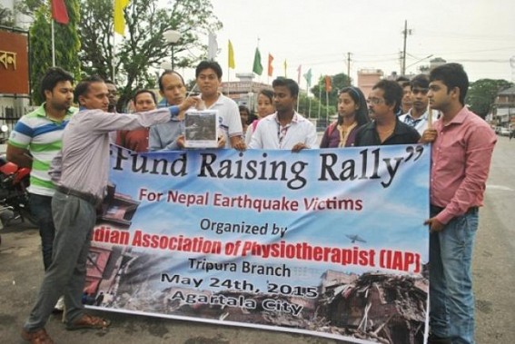 Indian Association of Physiotherapist organizes a fund raising rally Indian Association of Physiotherapist organizes a fund raising rally